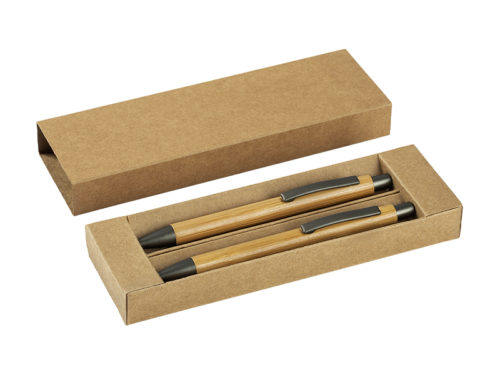 pisaći Bamboo kem. ol. + tehnička ol. u natur poklon kutijici
