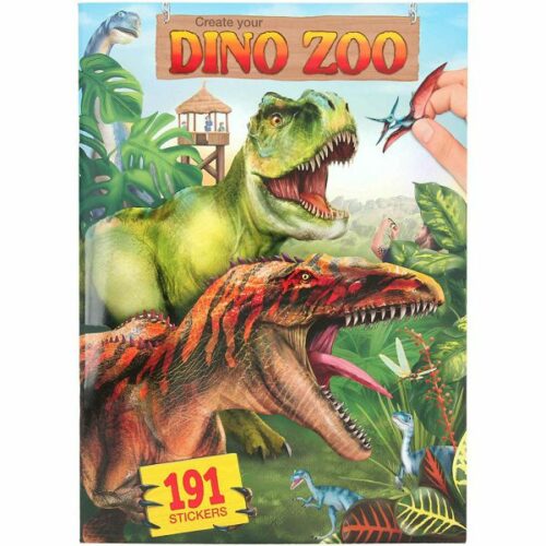 Dino World Bojanka s naljepnicama Dino Zoo